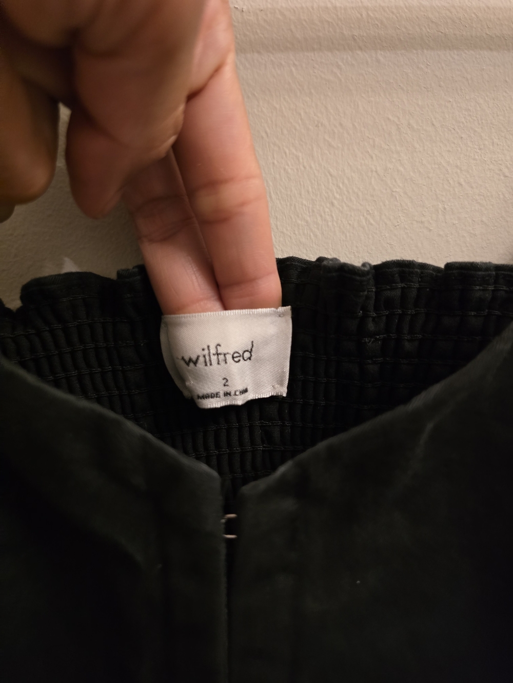 Wilfred Black Cropped Bustier Top - Picture 5 of 5